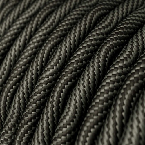 Cable Eléctrico redondo Vertigo HD recubierto en Textil Óptical Negro y Gris ERM67